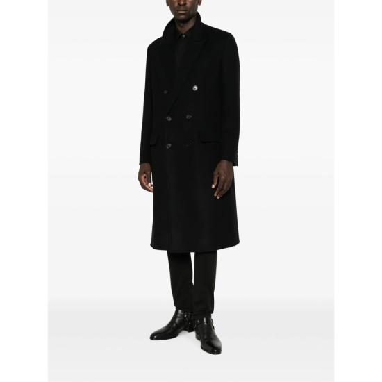 26FW 생로랑 코트 872369 Y1O10 1000 BLACK - SAINT LAURENT