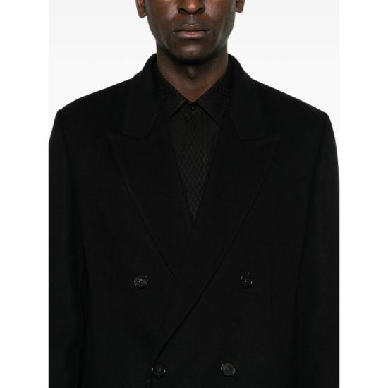 26FW 생로랑 코트 872369 Y1O10 1000 BLACK - SAINT LAURENT