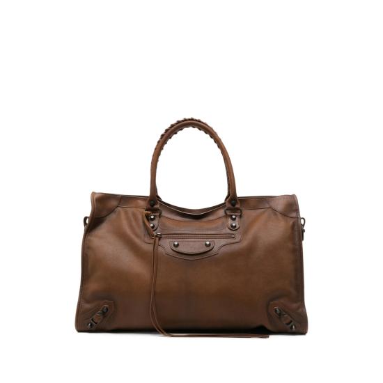 26FW 발렌시아가 토트백 865765 2ACML 2247 BROWN