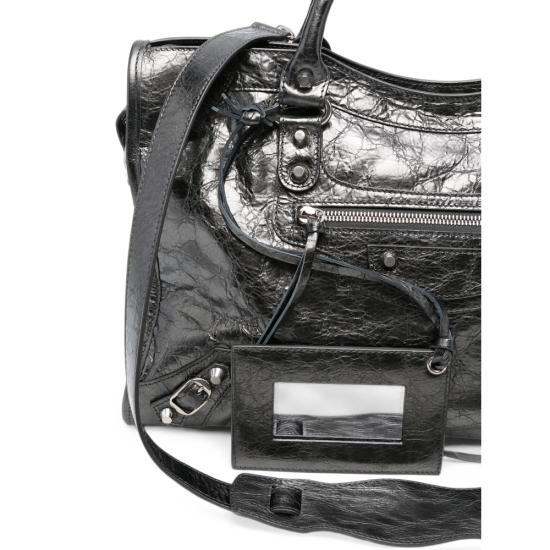 26FW 발렌시아가 르 시티 백 미디엄 865760 2AB4V 1314 SILVER - BALENCIAGA