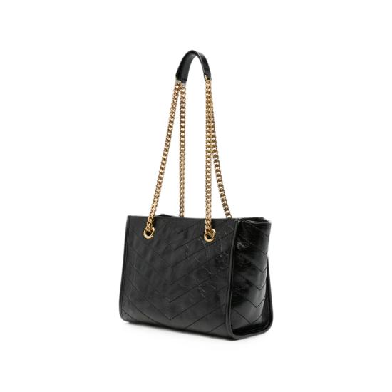 26FW 생로랑 니키 스몰 쇼핑백 872680 0EN07 1000 BLACK - SAINT LAURENT