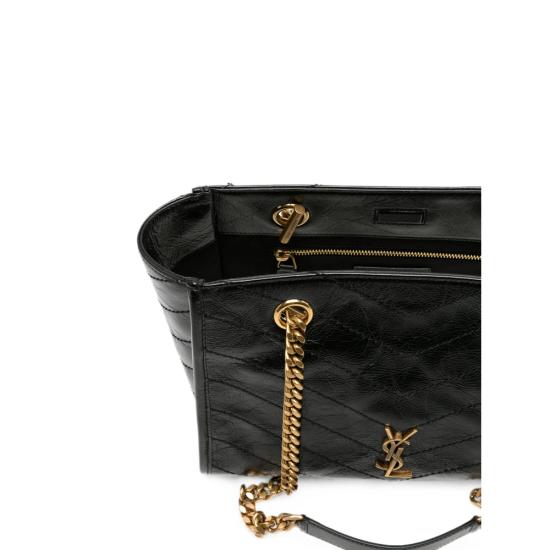 26FW 생로랑 니키 스몰 쇼핑백 872680 0EN07 1000 BLACK - SAINT LAURENT