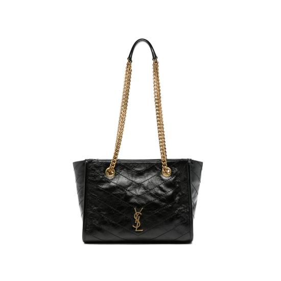 26FW 생로랑 니키 스몰 쇼핑백 872680 0EN07 1000 BLACK