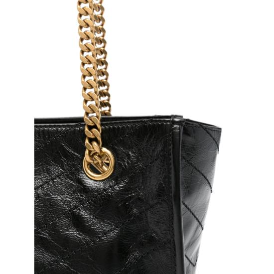 26FW 생로랑 니키 스몰 쇼핑백 872680 0EN07 1000 BLACK - SAINT LAURENT