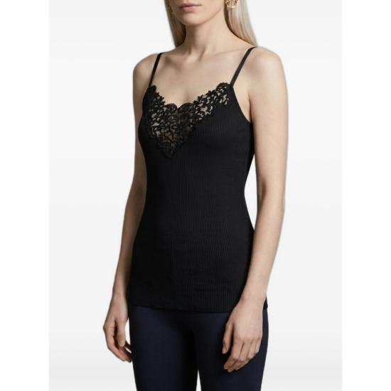 26FW 생로랑 민소매 티셔츠 876791 Y37SM 1000 BLACK - SAINT LAURENT