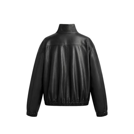 26FW 생로랑 카산드르 램스킨 자켓 A000H9 YCOJ2 1000 BLACK - SAINT LAURENT