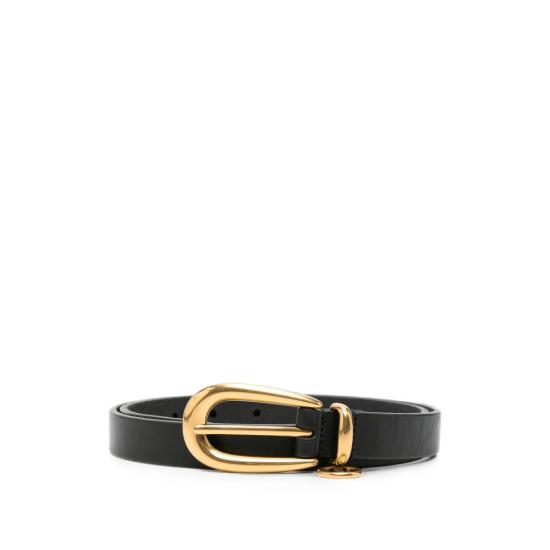 26FW 생로랑 카산드라 참 이롱게이트 버클 씬 벨트 A002NL AAGLS 1000 BLACK