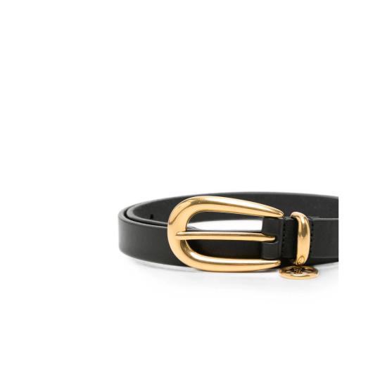 26FW 생로랑 카산드라 참 이롱게이트 버클 씬 벨트 A002NL AAGLS 1000 BLACK - SAINT LAURENT