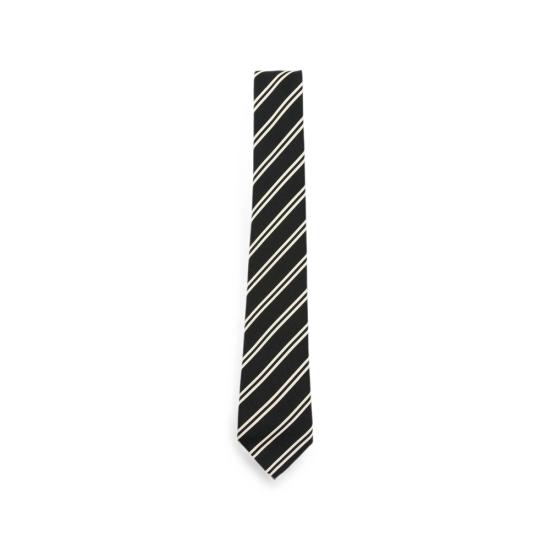 26FW 생로랑 넥타이 A005NE 3YR62 1078 BLACK WHITE
