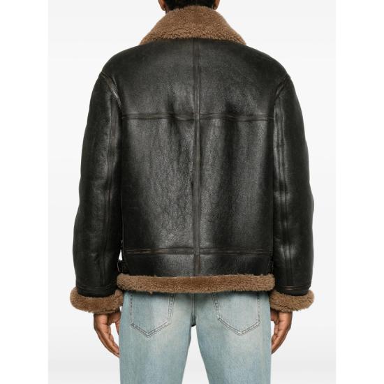 26FW 생로랑 무스탕 A000H8 YCOW2 1161 BLACK - SAINT LAURENT