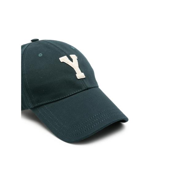 26FW 생로랑 개버딘 Y 바시티 캡 개버딘 Y 바시티 캡 875354 3YU59 3178 GREEN - SAINT LAURENT