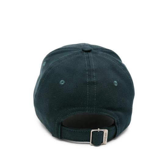 26FW 생로랑 개버딘 Y 바시티 캡 개버딘 Y 바시티 캡 875354 3YU59 3178 GREEN - SAINT LAURENT
