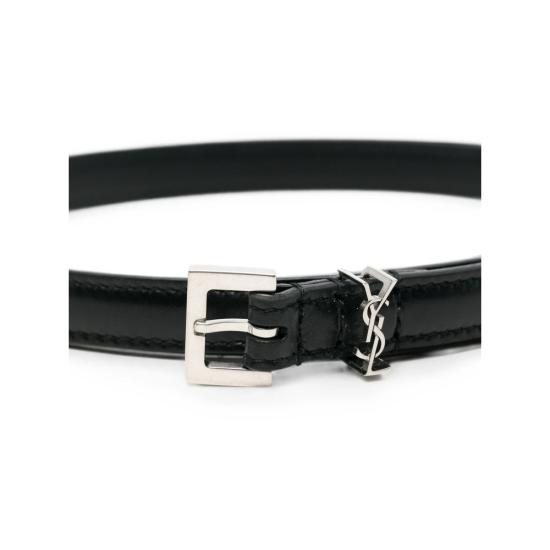 26FW 생로랑 레귤러 벨트 788426 1HZ0E 1000 BLACK - SAINT LAURENT