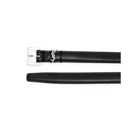 26FW 생로랑 레귤러 벨트 788426 1HZ0E 1000 BLACK - SAINT LAURENT