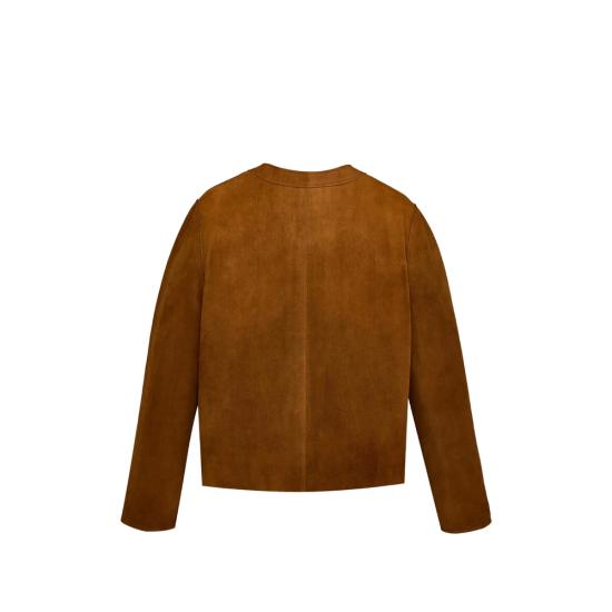 26FW 생로랑 가죽 자켓 876897 YCUM2 2705 BROWN - SAINT LAURENT