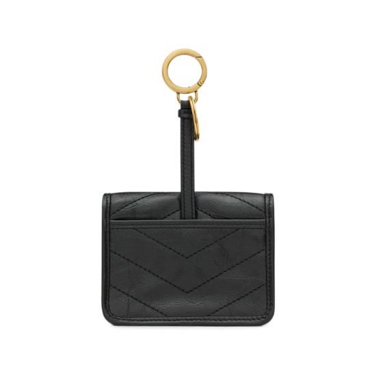 26FW 생로랑 가죽소품 871213 0EN07 1000 BLACK - SAINT LAURENT