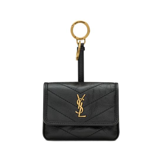 26FW 생로랑 가죽소품 871213 0EN07 1000 BLACK