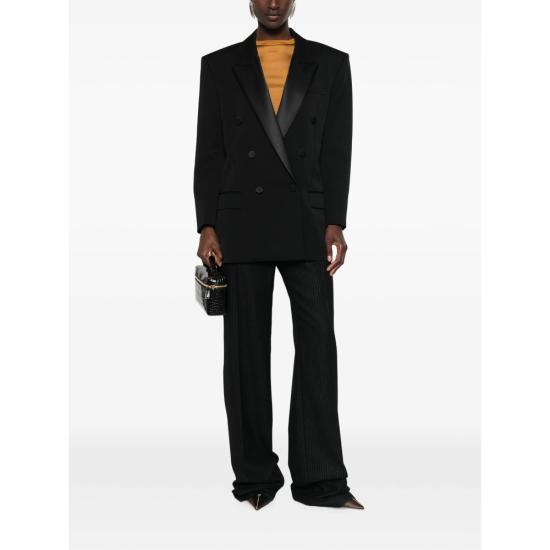 26FW 생로랑 더블 브레스티드 턱시도 자켓 A003I9 Y7E63 1000 BLACK - SAINT LAURENT