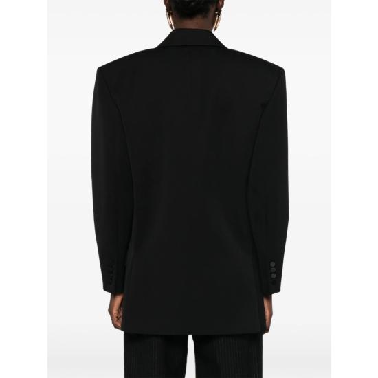 26FW 생로랑 더블 브레스티드 턱시도 자켓 A003I9 Y7E63 1000 BLACK - SAINT LAURENT