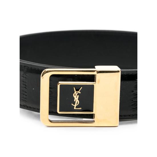 26FW 생로랑 레귤러 벨트 732556 EABCU 1000 BLACK - SAINT LAURENT