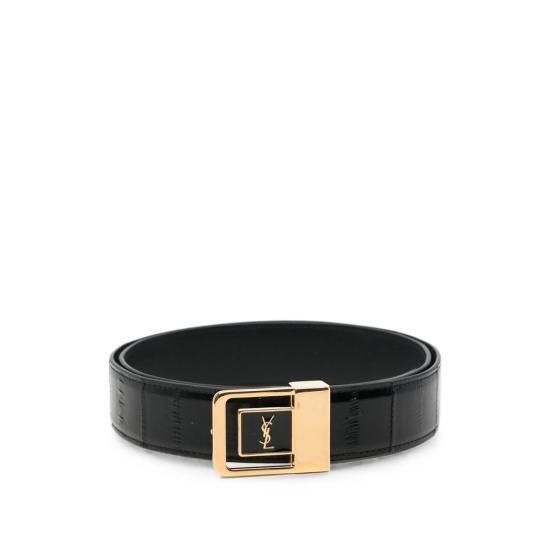 26FW 생로랑 레귤러 벨트 732556 EABCU 1000 BLACK