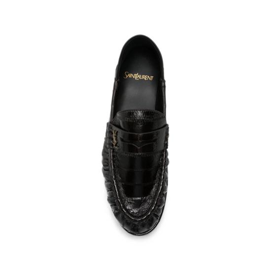 26FW 생로랑 로퍼 A00415 0WXAG 2063 BROWN - SAINT LAURENT