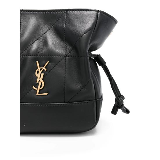 26FW 생로랑 램스킨 제이미 미니 숄더 파우치 859174 AAB32 1000 BLACK - SAINT LAURENT