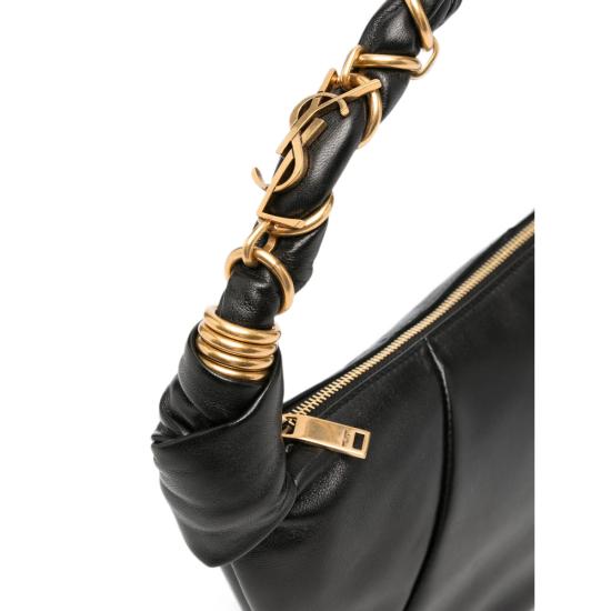 26FW 생로랑 아밀리아 미니 호보백 873871 AACX7 1000 BLACK - SAINT LAURENT