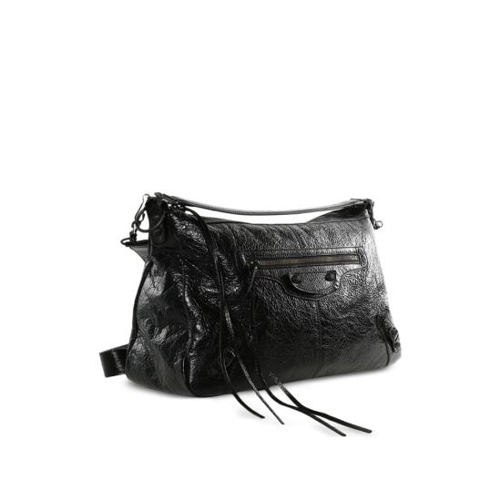 26FW 발렌시아가 르 시티 모토 미디움백 866105 2ABEK 1000 BLACK - BALENCIAGA