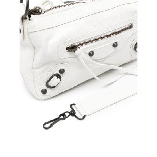 26FW 발렌시아가 르 시티 모토 미니백 866122 2ABEK 9001 WHITE - BALENCIAGA
