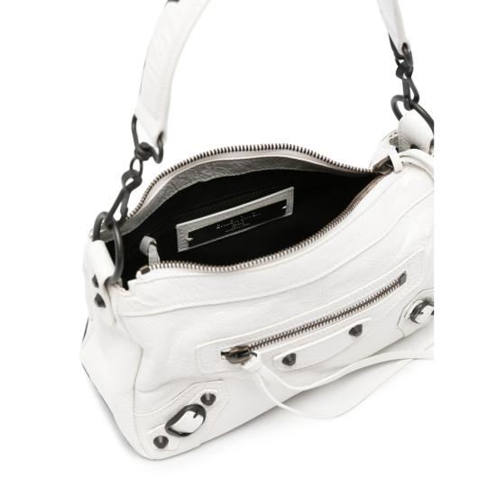 26FW 발렌시아가 르 시티 모토 미니백 866122 2ABEK 9001 WHITE - BALENCIAGA