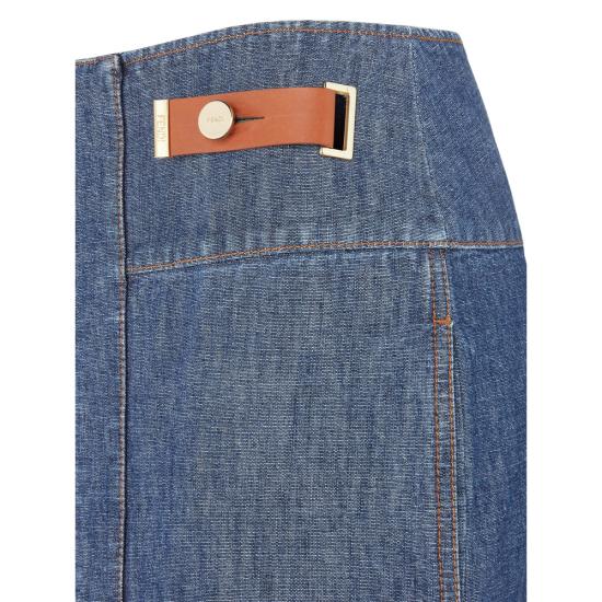26FW 펜디 데님 스커트 AW8H FLQ609 F0QB0 BLUE - FENDI