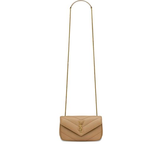 26FW 생로랑 루루 미니 램스킨 821749 AAEAX 2357 NEUTRALS