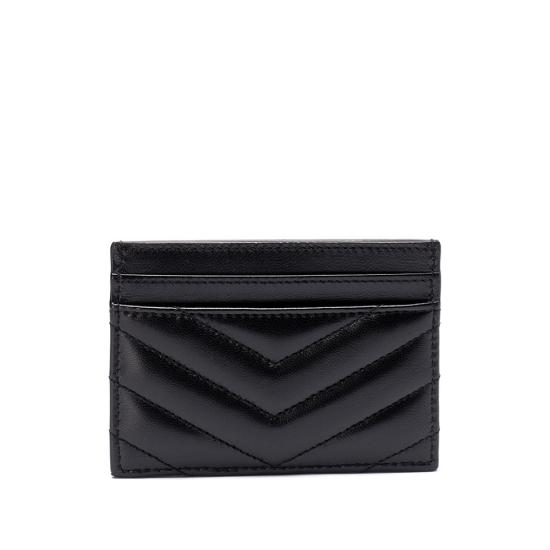 26FW 생로랑 카산드라 마틀라세 카드 케이스 423291 AAA44 1000 BLACK - SAINT LAURENT