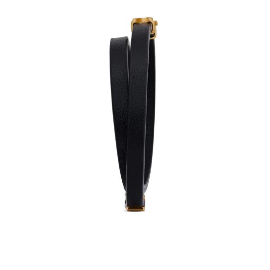 26FW 생로랑 브레이슬릿 745602 BL40J 1000 BLACK GOLD - SAINT LAURENT