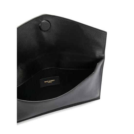 26FW 생로랑 업타운 파우치 클러치백 565739 1GF0J 1000 BLACK - SAINT LAURENT
