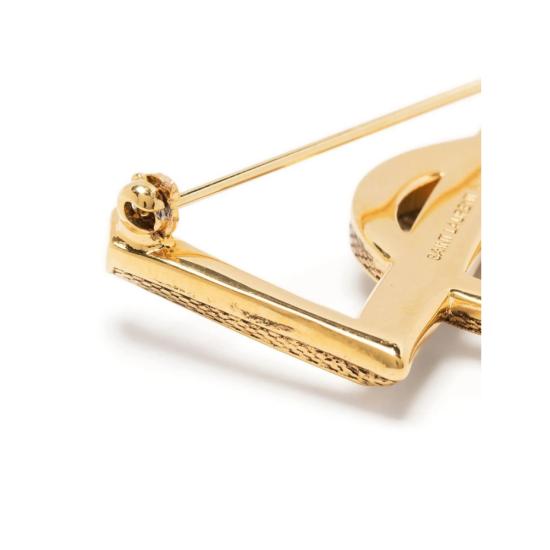 26FW 생로랑 메탈 카산드르 스네이크 브로치 700582 Y1500 8204 GOLD - SAINT LAURENT
