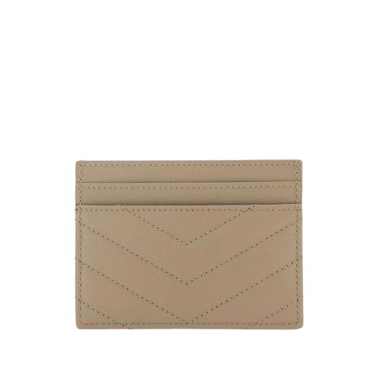 26FW 생로랑 카산드라 마틀라세 카드 케이스 423291 BOW01 2721 NEUTRALS - SAINT LAURENT