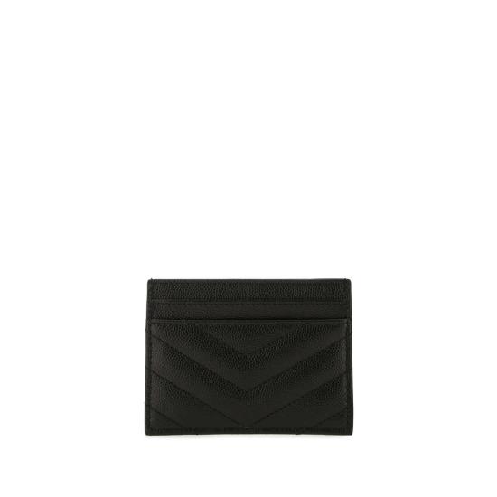 26FW 생로랑 카산드라 마틀라세 카드 케이스 423291 BOW01 1000 BLACK - SAINT LAURENT