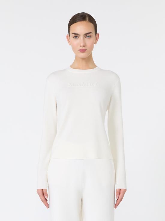 26FW 막스마라 만토 스웨터 2621366082600 001 BIANCO