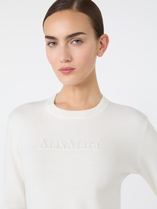 26FW 막스마라 만토 스웨터 2621366082600 001 BIANCO - MAX MARA