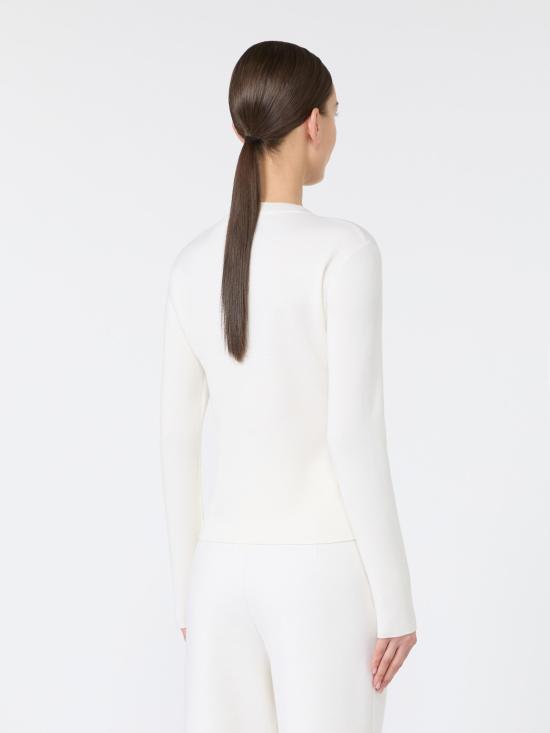 26FW 막스마라 만토 스웨터 2621366082600 001 BIANCO - MAX MARA