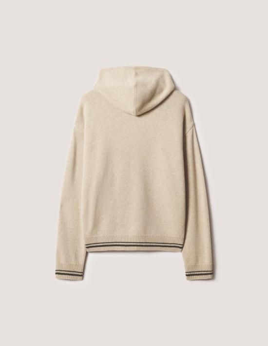 26FW 메종키츠네 후드 티셔츠 MRMKJ08KT1171 0557 DUSTY BEIGE - MAISON KITSUNE