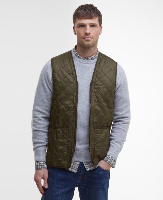26FW 바버 폴라퀼트 지퍼인 라이너 MLI0002 MLI OL91 OLIVE