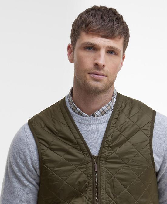 26FW 바버 폴라퀼트 지퍼인 라이너 MLI0002 MLI OL91 OLIVE - BARBOUR