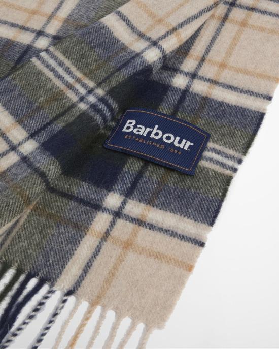 26FW 바버 뉴 체크 타탄 스카프 USC0137 USC BE51 SAND BEIGE PLAID - BARBOUR