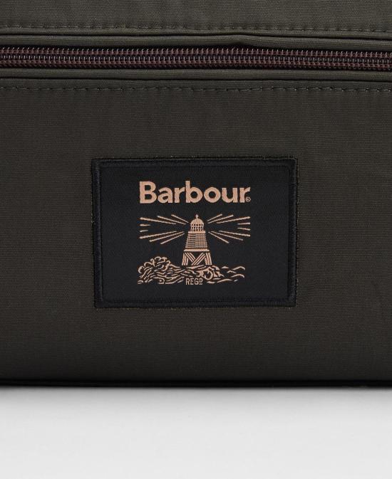26FW 바버 클러치/파우치 MAC0404 MAC OL51 OLIVE BEACON - BARBOUR