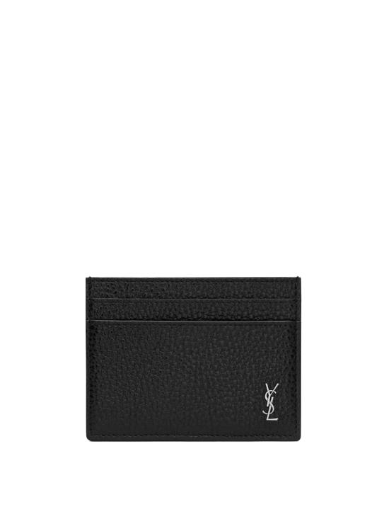 26FW 생로랑 타이니 카산드라 카드 케이스 그레인드 레더 847951 AAELP 1000 NERO