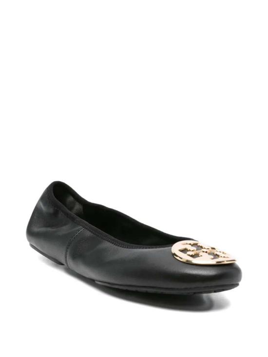 26FW 토리버치 레바 트래블 발레리나 플랫 177201013 PERFECT BLACK GOLD 013 - TORY BURCH