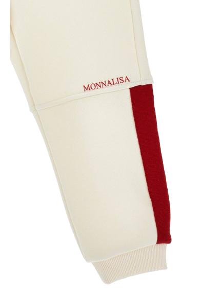 26FW [키즈] 모나리자 스트레이트 팬츠 19H408NP 8010 2943 WHITE RED - MONNALISA